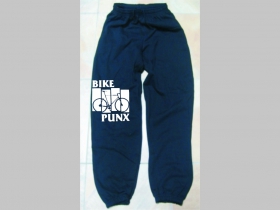 Bike Punx čierne tepláky s tlačeným logom